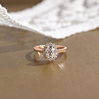 2 CT Round Three Stones Lab Grown Diamond Engagement Ring