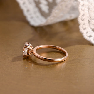 2 CT Round Three Stones Lab Grown Diamond Engagement Ring
