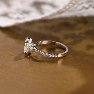 2 CT Round Three Stones Lab Grown Diamond Engagement Ring