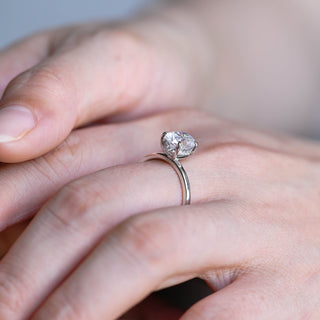 2 CT Round Three Stones Lab Grown Diamond Engagement Ring