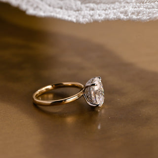 2 CT Round Three Stones Lab Grown Diamond Engagement Ring