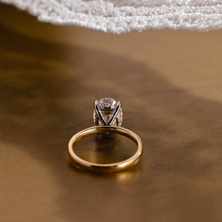 2 CT Round Three Stones Lab Grown Diamond Engagement Ring