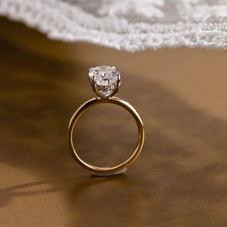 2 CT Round Three Stones Lab Grown Diamond Engagement Ring