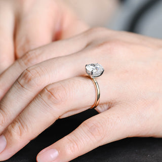 2 CT Round Three Stones Lab Grown Diamond Engagement Ring