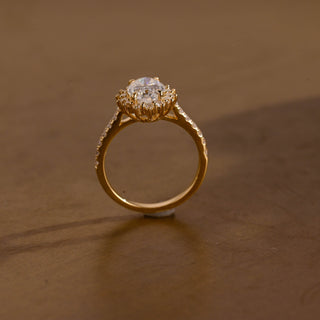 2 CT Round Three Stones Lab Grown Diamond Engagement Ring