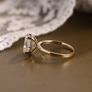 2 CT Round Three Stones Lab Grown Diamond Engagement Ring