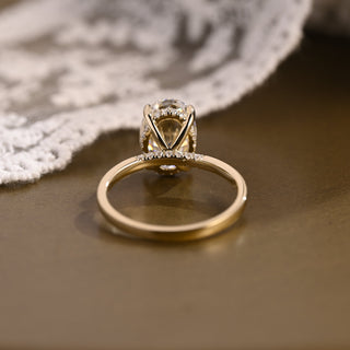 2 CT Round Three Stones Lab Grown Diamond Engagement Ring