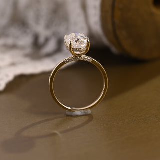2 CT Round Three Stones Lab Grown Diamond Engagement Ring