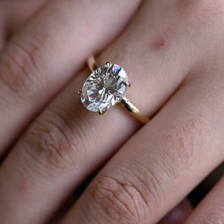 2 CT Round Three Stones Lab Grown Diamond Engagement Ring