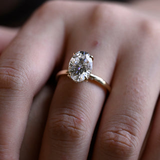 2 CT Round Three Stones Lab Grown Diamond Engagement Ring
