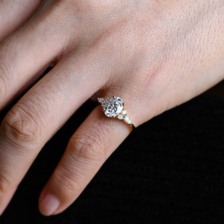 2 CT Round Three Stones Lab Grown Diamond Engagement Ring