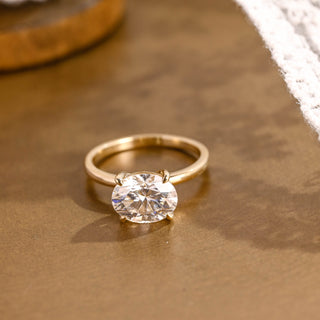 2 CT Round Three Stones Lab Grown Diamond Engagement Ring