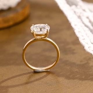 2 CT Round Three Stones Lab Grown Diamond Engagement Ring