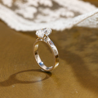 2 CT Round Three Stones Lab Grown Diamond Engagement Ring