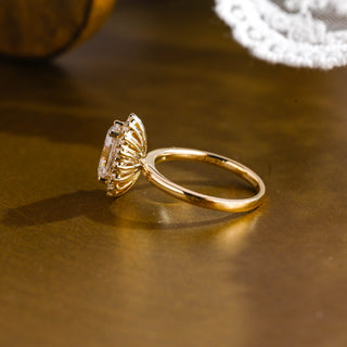 2 CT Round Three Stones Lab Grown Diamond Engagement Ring