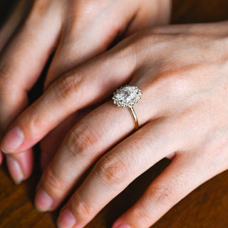 2 CT Round Three Stones Lab Grown Diamond Engagement Ring
