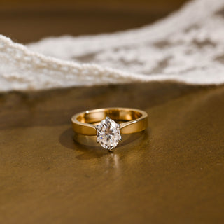 2 CT Round Three Stones Lab Grown Diamond Engagement Ring