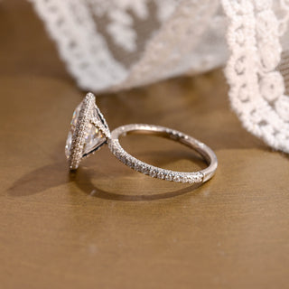2 CT Round Three Stones Lab Grown Diamond Engagement Ring