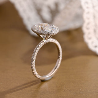 2 CT Round Three Stones Lab Grown Diamond Engagement Ring