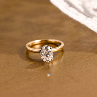 2 CT Round Three Stones Lab Grown Diamond Engagement Ring