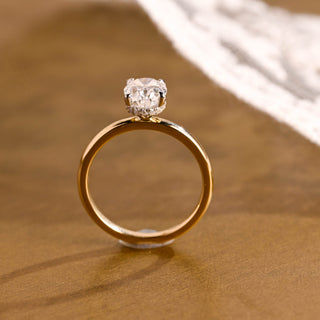 2 CT Round Three Stones Lab Grown Diamond Engagement Ring