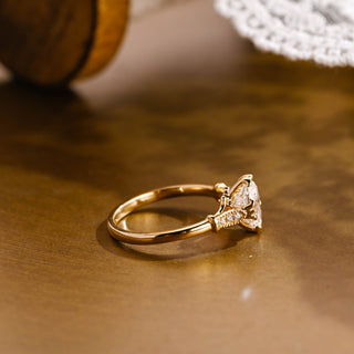 2 CT Round Three Stones Lab Grown Diamond Engagement Ring