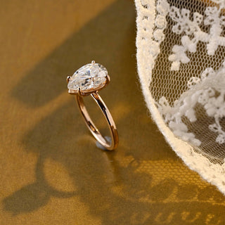 2 CT Round Three Stones Lab Grown Diamond Engagement Ring