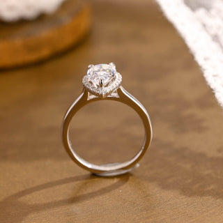 2 CT Round Three Stones Lab Grown Diamond Engagement Ring