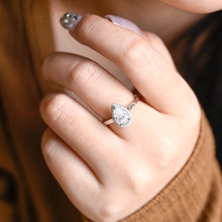 2 CT Round Three Stones Lab Grown Diamond Engagement Ring