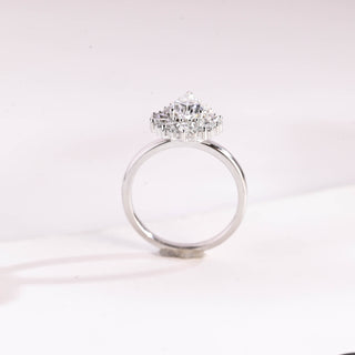 2 CT Round Three Stones Lab Grown Diamond Engagement Ring