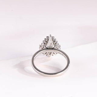 2 CT Round Three Stones Lab Grown Diamond Engagement Ring