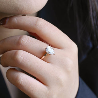 2 CT Round Three Stones Lab Grown Diamond Engagement Ring