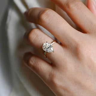 2 CT Round Three Stones Lab Grown Diamond Engagement Ring