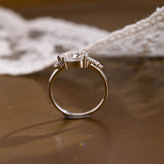 2 CT Round Three Stones Lab Grown Diamond Engagement Ring