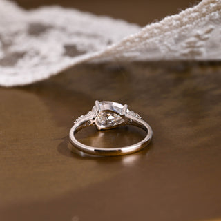 2 CT Round Three Stones Lab Grown Diamond Engagement Ring