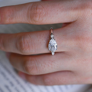 2 CT Round Three Stones Lab Grown Diamond Engagement Ring