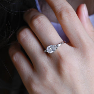 2 CT Round Three Stones Lab Grown Diamond Engagement Ring