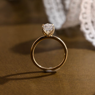 2 CT Round Three Stones Lab Grown Diamond Engagement Ring