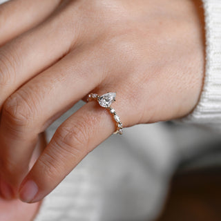 2 CT Round Three Stones Lab Grown Diamond Engagement Ring