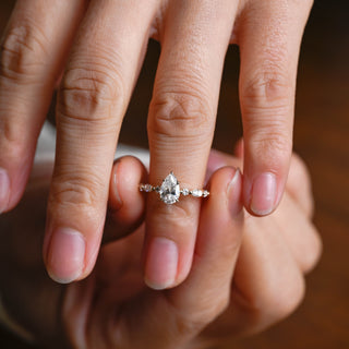 2 CT Round Three Stones Lab Grown Diamond Engagement Ring
