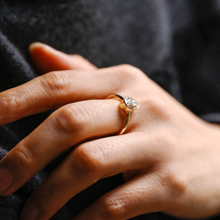 2 CT Round Three Stones Lab Grown Diamond Engagement Ring