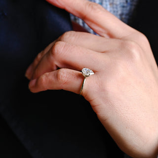 2 CT Round Three Stones Lab Grown Diamond Engagement Ring