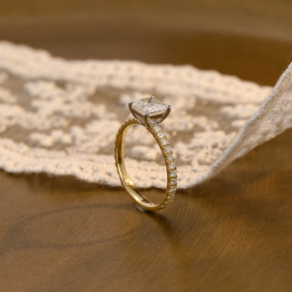 2 CT Round Three Stones Lab Grown Diamond Engagement Ring