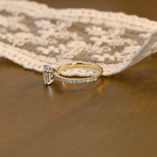 2 CT Round Three Stones Lab Grown Diamond Engagement Ring