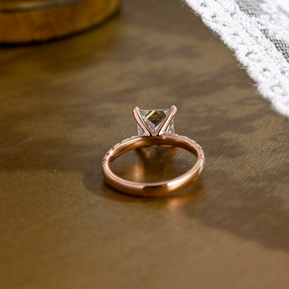 2 CT Round Three Stones Lab Grown Diamond Engagement Ring