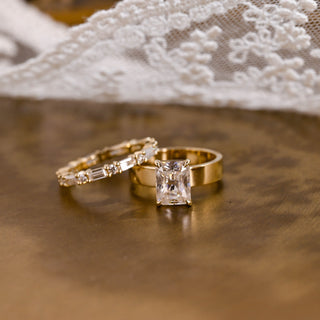 3.0 CT Round Pave Lab Grown Diamond Bridal Set
