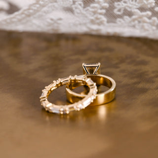 3.0 CT Round Pave Lab Grown Diamond Bridal Set
