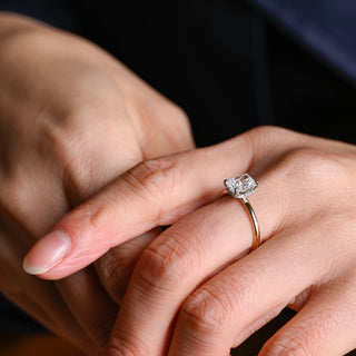 2 CT Round Three Stones Lab Grown Diamond Engagement Ring