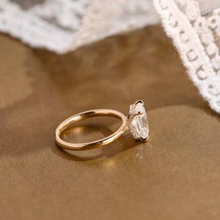 2 CT Round Three Stones Lab Grown Diamond Engagement Ring