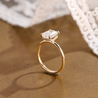 2 CT Round Three Stones Lab Grown Diamond Engagement Ring